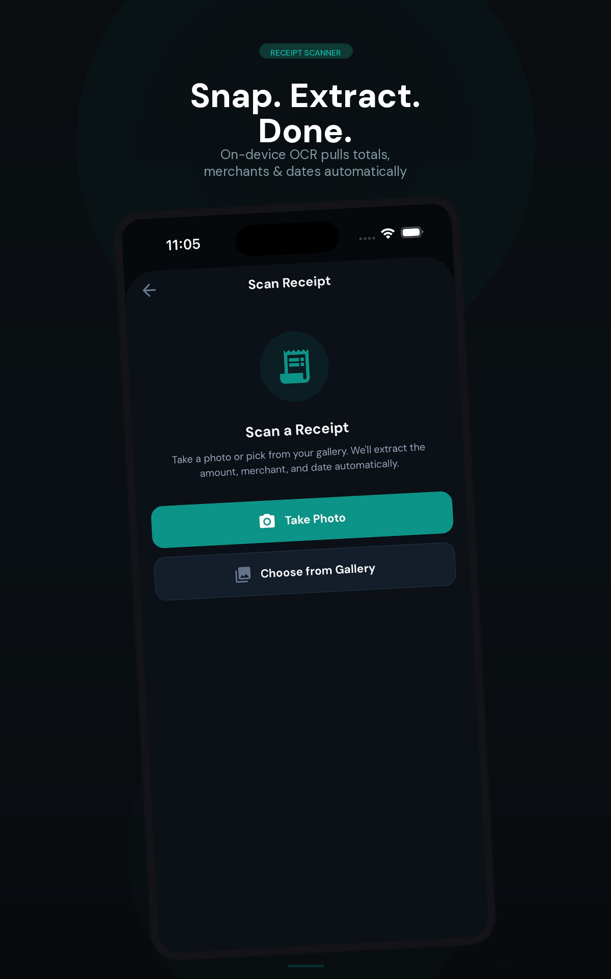 Receipt scanner